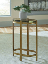 Prime Furniture - Ashley Furniture - Porterville Accent Table - Accent Table / Gold Finish - A4000716